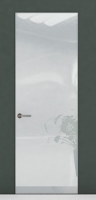 Межкомнатная дверь Глянец ГЛ10 Эмаль + скрытый короб, RAL 7035, 600/700/800/900*2000 мм.